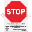 DMS-05419 TrakBAND Reflective STOP Sign 12" x 18"